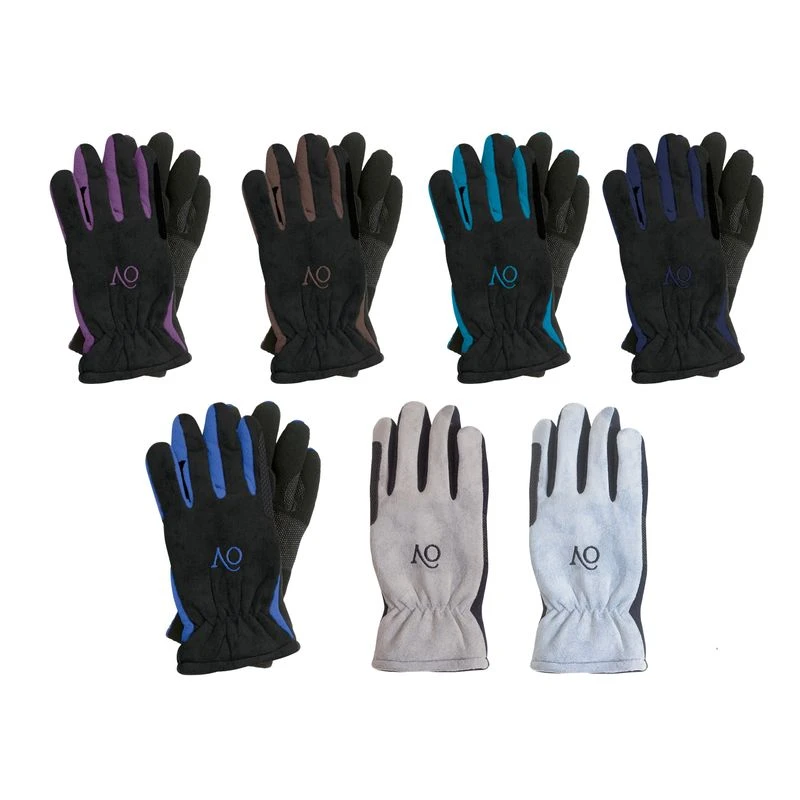Ovation Polar Suede Fleece Glove - Black/Royal 3 Ovation Polar Suede Fleece Glove - Black/Royal
