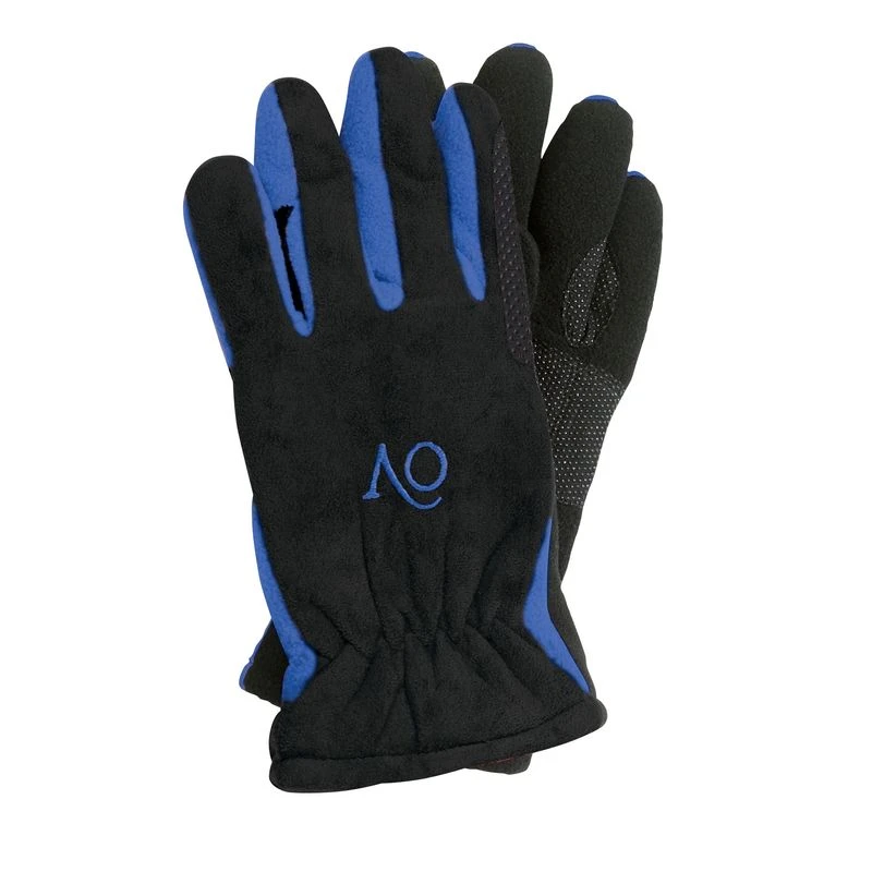 Ovation Polar Suede Fleece Glove - Black/Royal 4 Ovation Polar Suede Fleece Glove - Black/Royal - Image 2