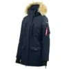 Horze Women's Brooke Long Parka Jacket - Dark Navy