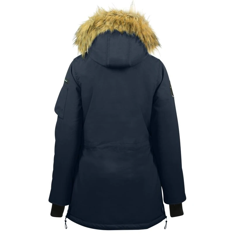 Horze Women's Brooke Long Parka Jacket - Dark Navy 7 Horze Women's Brooke Long Parka Jacket - Dark Navy - Image 5