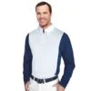 Ovation Men's Cool Rider UV Tech Shirt - White/Navy