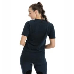 Horseware Women's Signature Cotton T-Shirt - Navy -Riding Apparel Store 395968 800 800
