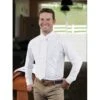 Romfh Men's Competitor Long Sleeve Show Shirt - White -Riding Apparel Store 397873 800 800