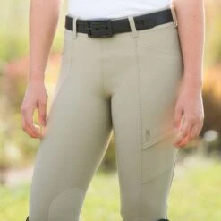 Irideon Women's Issential Cargo Knee Patch Tights - Classic Tan -Riding Apparel Store 402858 800 800