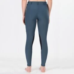 Irideon Kids' Issential Cargo Knee Patch Tights - Chambray -Riding Apparel Store 403128 800 800