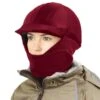 Ovation Winter Helmet Cover - Burgundy -Riding Apparel Store 422114 800 800