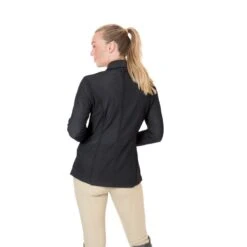 Ovation Women's Signature AirFlex 3-Button Show Coat - Black -Riding Apparel Store 422650 800 800