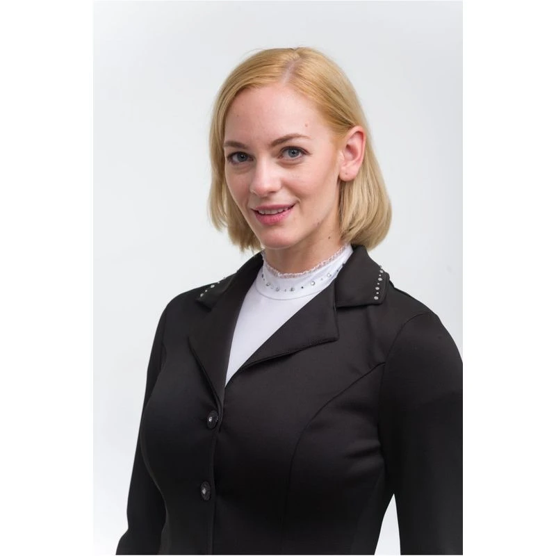 Cavalliera Women's Crystal Second Skin Show Jacket - Black 4 Cavalliera Women's Crystal Second Skin Show Jacket - Black - Image 2