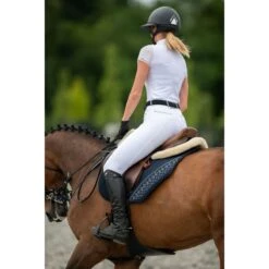 Cavalliera Women's Angel Short Sleeve Show Shirt - White -Riding Apparel Store 455432 800 800