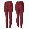B Vertigo Women's Dianne Thermo Full Seat Breeches - Syrah Dark Red -Riding Apparel Store 476023 800 800