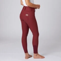 B Vertigo Women's Dianne Thermo Full Seat Breeches - Syrah Dark Red -Riding Apparel Store 476025 800 800