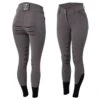 Horze Women's Full Seat Silicone Breeches W/Back Pocket Embroidery - Dark Grey -Riding Apparel Store 498697 800 800