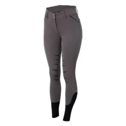 Horze Women's Full Seat Silicone Breeches W/Back Pocket Embroidery - Dark Grey -Riding Apparel Store 498699 800 800