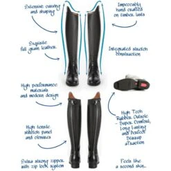 Tredstep Vasari Field Boot - Black -Riding Apparel Store 522607 800 800