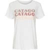 Catago Women's Touch Short Sleeve Tee Shirt - White