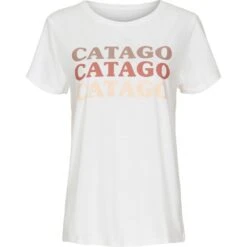 Catago Women's Touch Short Sleeve Tee Shirt - White