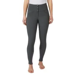 Horze Women's Desiree Full Seat Breeches - Charcoal Grey -Riding Apparel Store 530616 800 800
