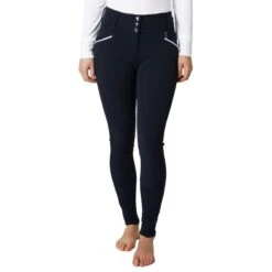 Horze Women's Della Full Seat Breeches - Dark Navy -Riding Apparel Store 530730 800 800
