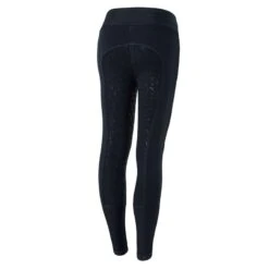 Horze Kids' Marlee Pull-on Full Seat Tights W/Contrast Stitching - Dress Dark Blue -Riding Apparel Store 548444 800 800