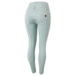 Horze Women's Tara Full Seat Breeches - Aqua Grey 8 Horze Women's Tara Full Seat Breeches - Aqua Grey -Riding Apparel Store 552551 800 800