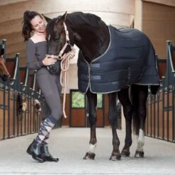 Horze Women's Jade Cotton Stretch Full Seat Riding Tights - Blackened Pearl -Riding Apparel Store 558544 800 800