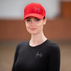 Cavalliera Bit Baseball Cap - Red -Riding Apparel Store 559007 800 800