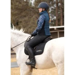 Kerrits Women's Stretch Denim Knee Patch Breeches - Charcoal -Riding Apparel Store 570775 800 800