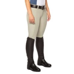 Kerrits Women's Affinity Ice Fil Knee Patch Breeches - Sand -Riding Apparel Store 576336 800 800