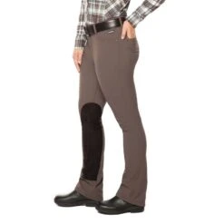 Kerrits Women's Dynamic Extended Knee Patch Bootcut Tights - Sable -Riding Apparel Store 577782 800 800