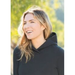 EQL Women's Weekender Fleece Hoodie Dress - Black -Riding Apparel Store 582425 800 800