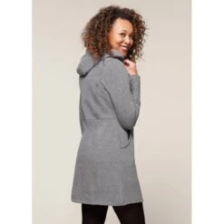 EQL Women's Weekender Fleece Hoodie Dress - Heather Grey -Riding Apparel Store 582453 800 800