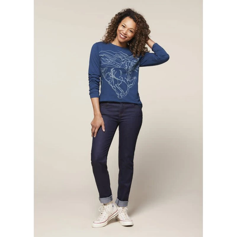 EQL Women's In Motion Jean - Dark Rinse 7 EQL Women's In Motion Jean - Dark Rinse - Image 5