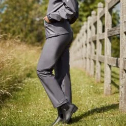 Horze Women's Rory Waterproof Riding Rain Jacket & Pants Set - Blackened Pearl -Riding Apparel Store 586864 800 800
