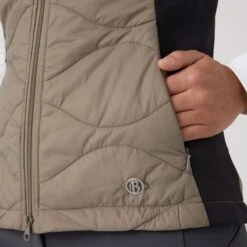 Horze Women's Belle Hybrid Vest - Weathered Teak/Dark Navy -Riding Apparel Store 590664 800 800