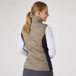 Horze Women's Belle Hybrid Vest - Weathered Teak/Dark Navy -Riding Apparel Store 590665 800 800