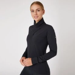 Horze Women's Raquel Turtleneck Training Shirt - Dark Navy -Riding Apparel Store 591008 800 800