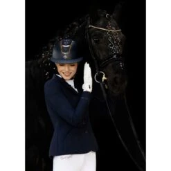 Fair Play Women's Taylor Rose Gold Show Jacket - Navy -Riding Apparel Store 593347 800 800