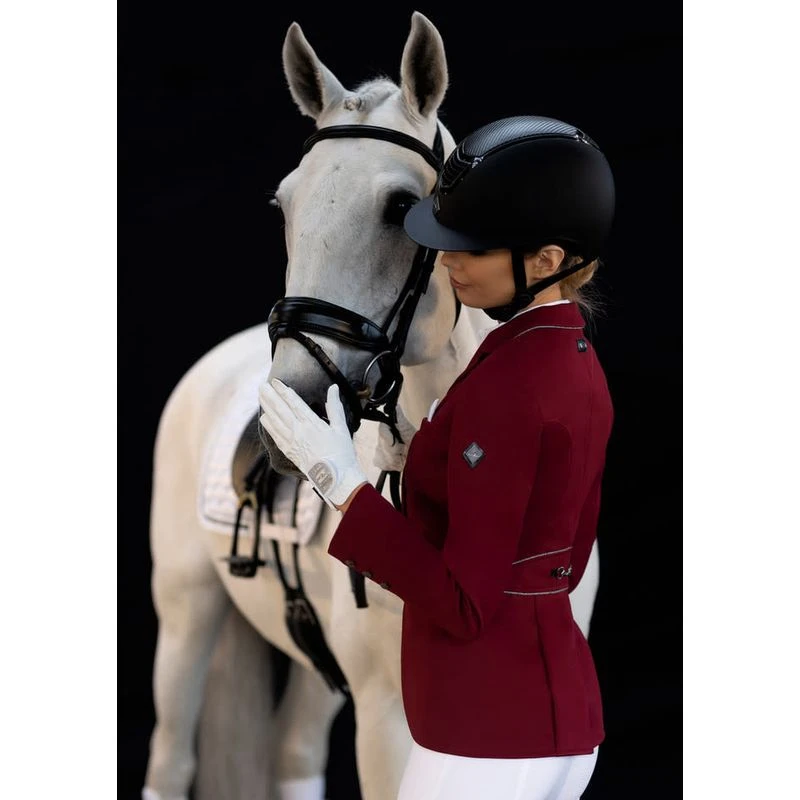 Fair Play Women's Beatrice Short Tail Coat - Burgundy 4 Fair Play Women's Beatrice Short Tail Coat - Burgundy - Image 2