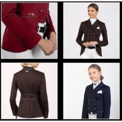 Fair Play Women's Beatrice Short Tail Coat - Burgundy 7 Fair Play Women's Beatrice Short Tail Coat - Burgundy -Riding Apparel Store 593765 800 800