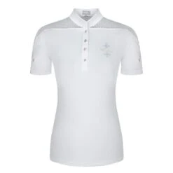Fair Play Women's Letizia Short Sleeve Competition Shirt - White