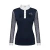 Fair Play Women's Cecile Rose Gold Long Sleeve Competition Shirt - Navy -Riding Apparel Store 595151 800 800