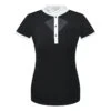 Fair Play Women's Cathrine Short Sleeve Competition Shirt - Black/White -Riding Apparel Store 595803 800 800