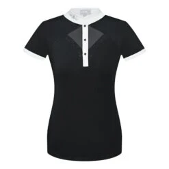 Fair Play Women's Cathrine Short Sleeve Competition Shirt - Black/White