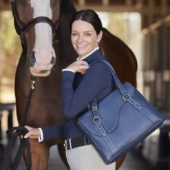 Oughton Paddock Lux Shoulder Bag - Iconic Navy -Riding Apparel Store 603711 800 800