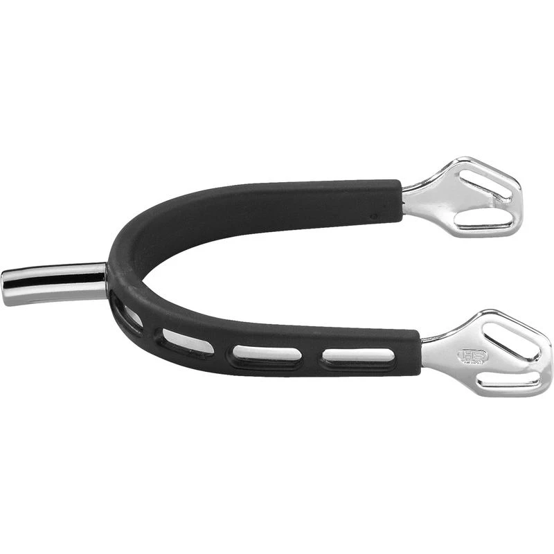 Herm Sprenger 25mm Flat Neck Ultra Fit Extra Grip Spurs - Stainless Steel/Black Grip 3 Herm Sprenger 25mm Flat Neck Ultra Fit Extra Grip Spurs - Stainless Steel/Black Grip