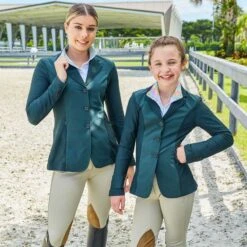 RJ Classics Kids' Harmony Jr Show Coat - Green Gables -Riding Apparel Store 605906 800 800