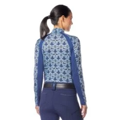 Kerrits Women's Always Cool Print Ice Fil Long Sleeve Shirt - Ink Painted Horse/True Blue 11 Kerrits Women's Always Cool Print Ice Fil Long Sleeve Shirt - Ink Painted Horse/True Blue -Riding Apparel Store 610304 800 800