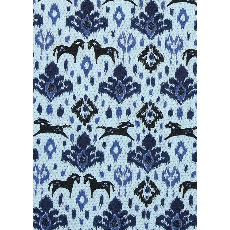 Kerrits Women's Always Cool Print Ice Fil Long Sleeve Shirt - Ink Painted Horse/True Blue 8 Kerrits Women's Always Cool Print Ice Fil Long Sleeve Shirt - Ink Painted Horse/True Blue - Image 6