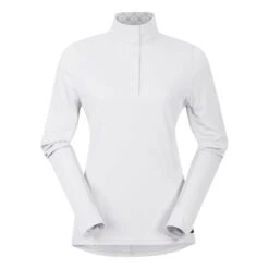 Kerrits Women's Encore Long Sleeve Show Shirt - White/Lucky Diamond