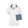 RJ Classics Women's Sadie 37.5 Short Sleeve Show Shirt - White/Blue Paisley Floral -Riding Apparel Store 624059 800 800